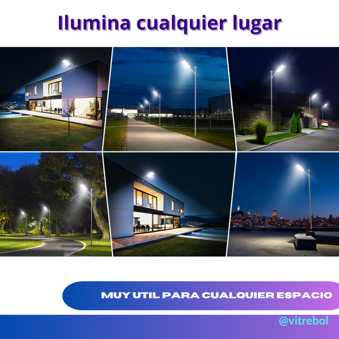 1200 watts LAMPARA LED SOLAR -Imponente y de alta calidad.