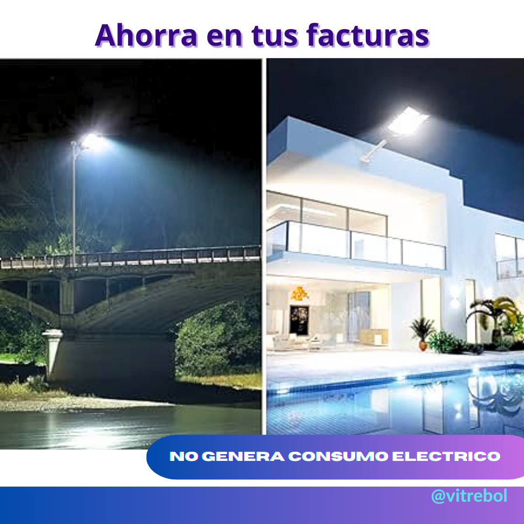 1200 watts LAMPARA LED SOLAR -Imponente y de alta calidad.