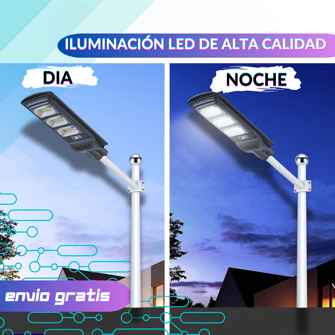 Lámpara Solar 500W - Ilumina tus espacios de forma eficiente y duradera