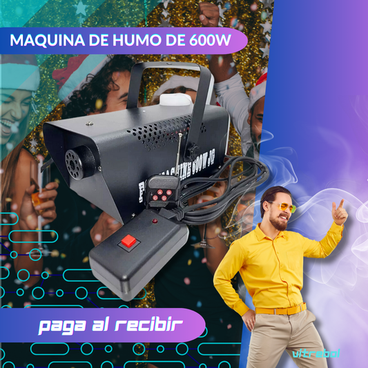 Maquina De Humo de 600w para fiestas y todo tipo de celebraciones.