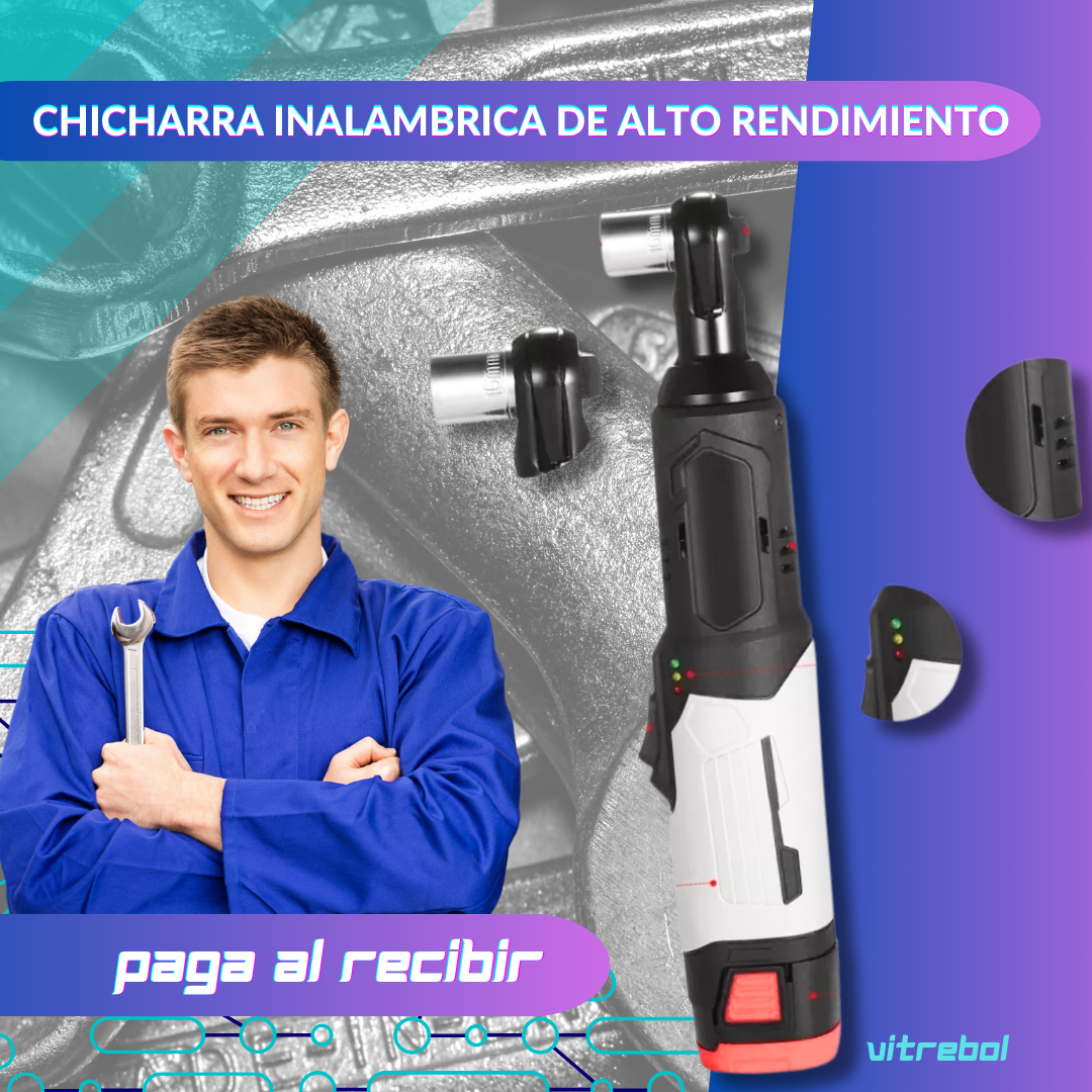 Chicharra Inalambrica de alto rendimiento - motor de 18V