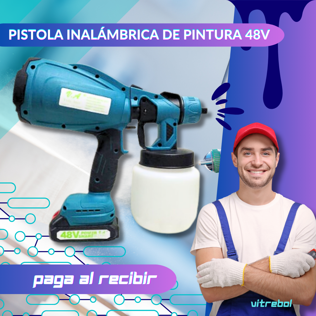 Pistola de Pintura Multidireccional - cobertura completa en superficies