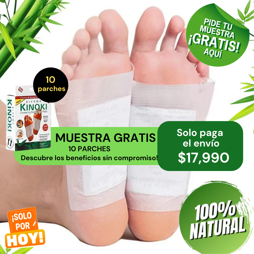 PARCHE KINOKI - DESINTOXICA 100% TU CUERPO