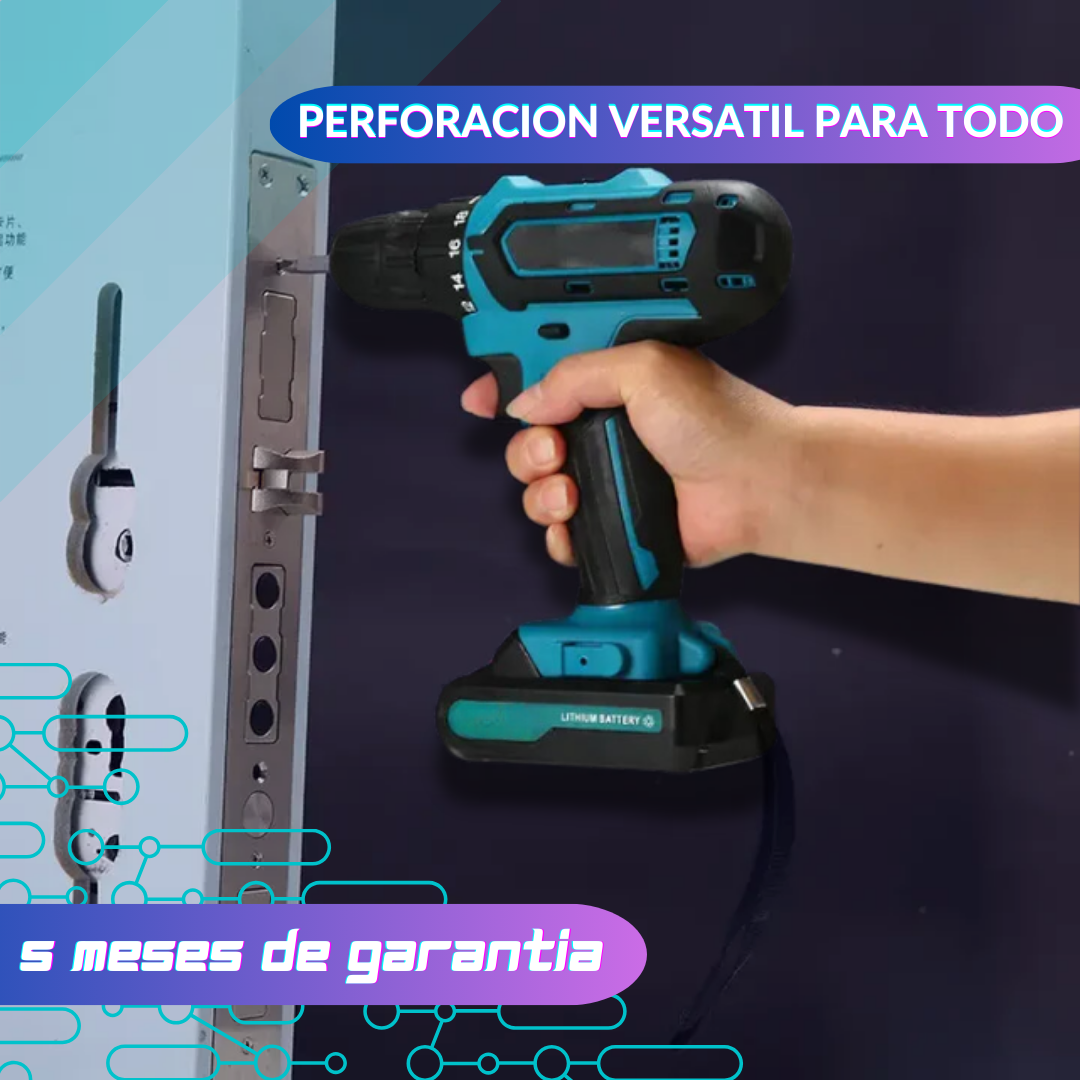 Taladro Inalámbrico de 48V Con accesorios y dos baterias