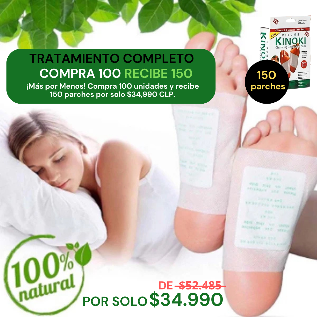 PARCHE KINOKI - DESINTOXICA 100% TU CUERPO