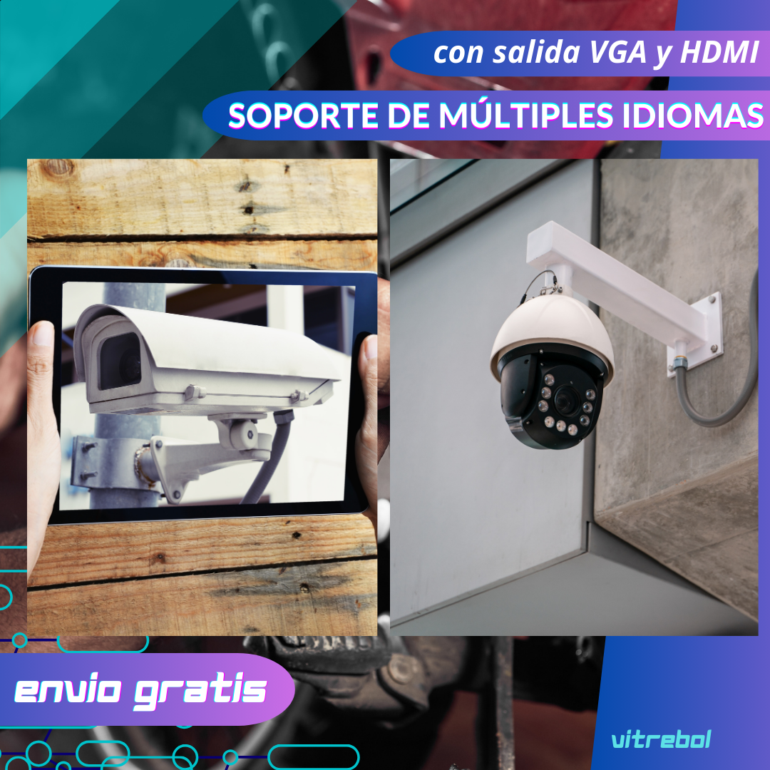 Kit 4 Camaras Wifi - resolución Full hd 1080p a prueba de agua