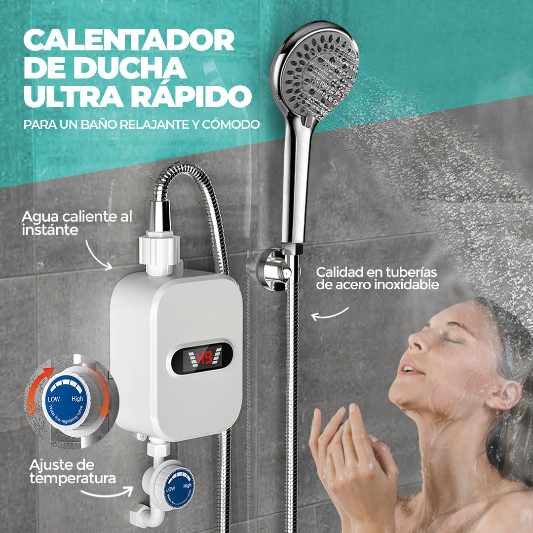 CALENTADOR DE DUCHA ULTRA RÁPIDO + REGALO GRÁTIS