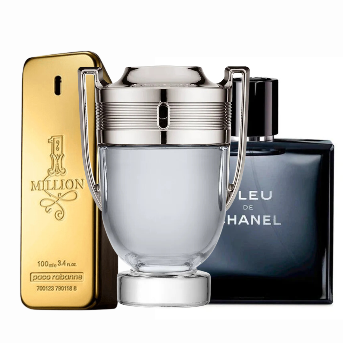 Kit 3 Perfumes masculino [One million, Bleu de Chanel, Invictus]