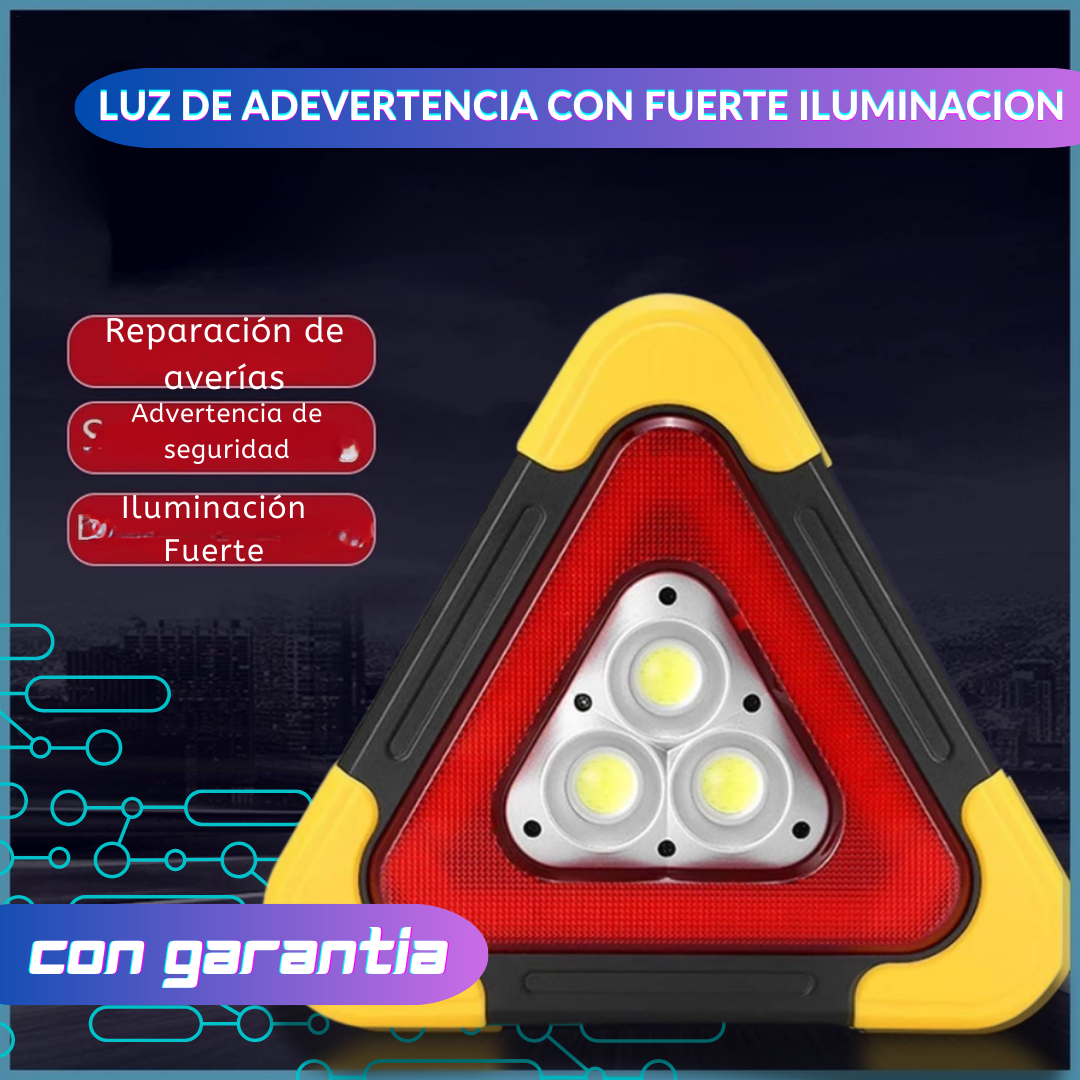 Triángulo de Emergencia Para iluminar En Accidentes En Carretera