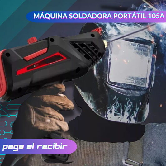 Máquina Soldadora Portátil 105A: ¡Potencia y Portabilidad en una sola herramienta!