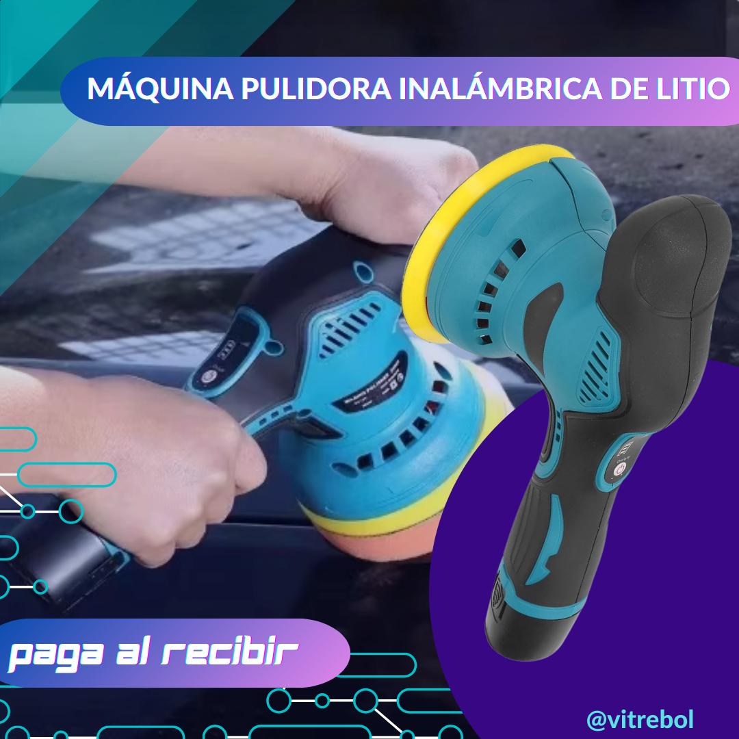 Lijadora Pulidora Inalámbrica 12V: te obsequiamos 4 accesorios para multiples trabajos