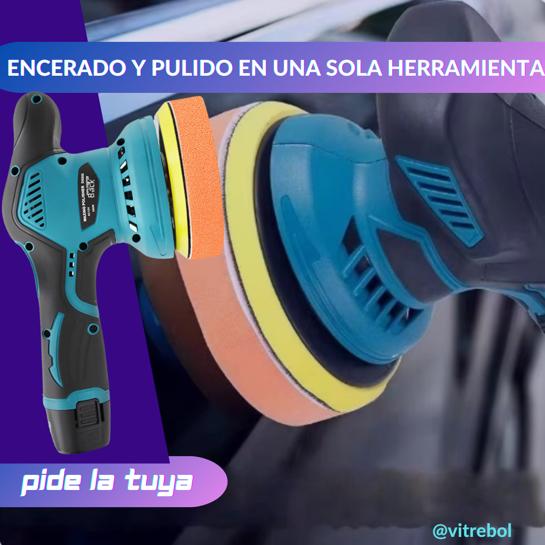 Lijadora Pulidora Inalámbrica 12V: te obsequiamos 4 accesorios para multiples trabajos