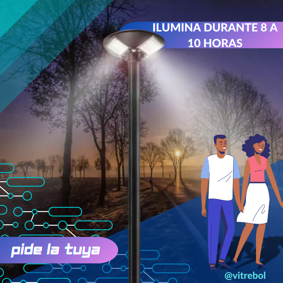 Foco Solar LED 300 watts Iluminación Potente y Eficiente para Exteriores