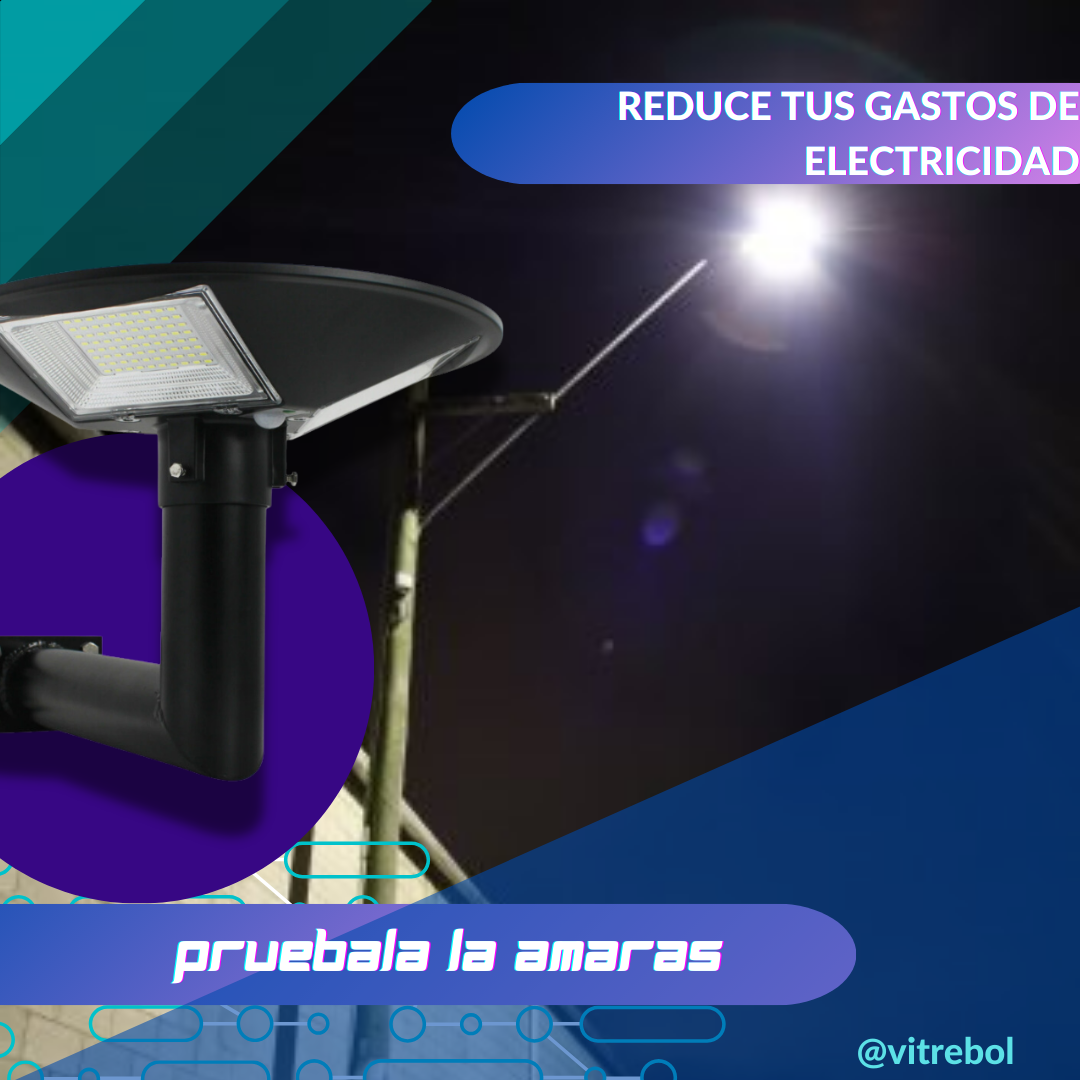 Foco Solar LED 300 watts Iluminación Potente y Eficiente para Exteriores