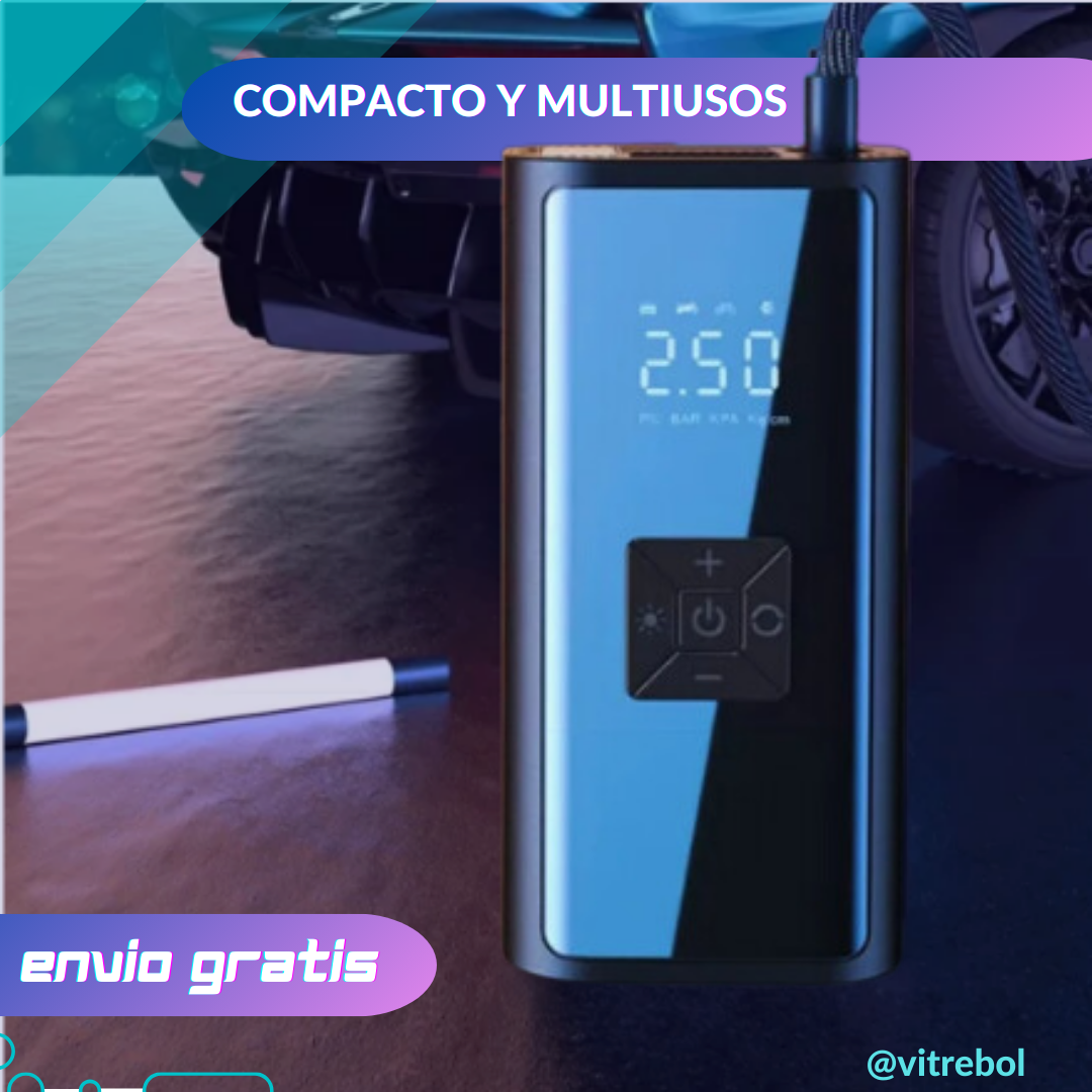 Power bank y Compresor De Aire Portátil de alta potencia