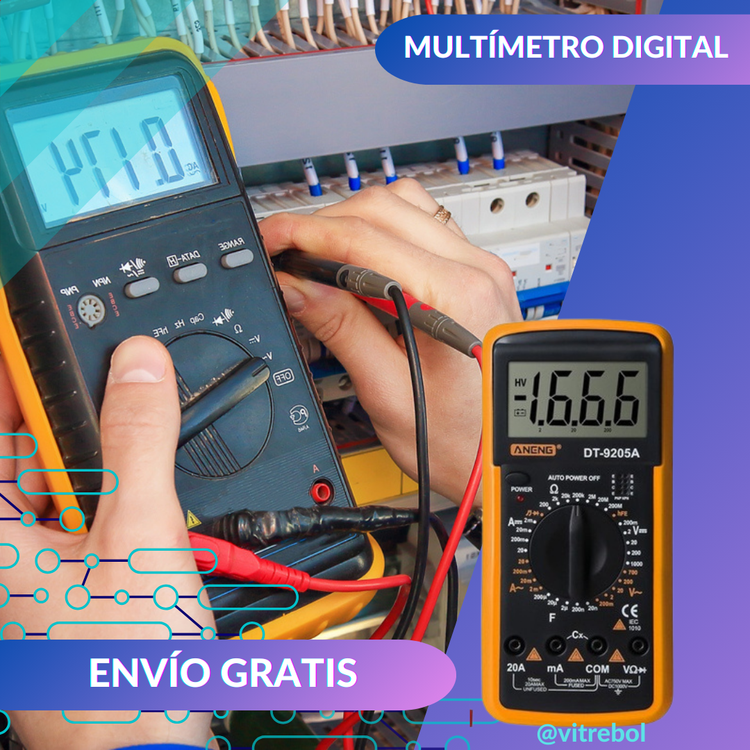 Multímetro Digital  perfecto, Facilita tu Trabajo  de medición