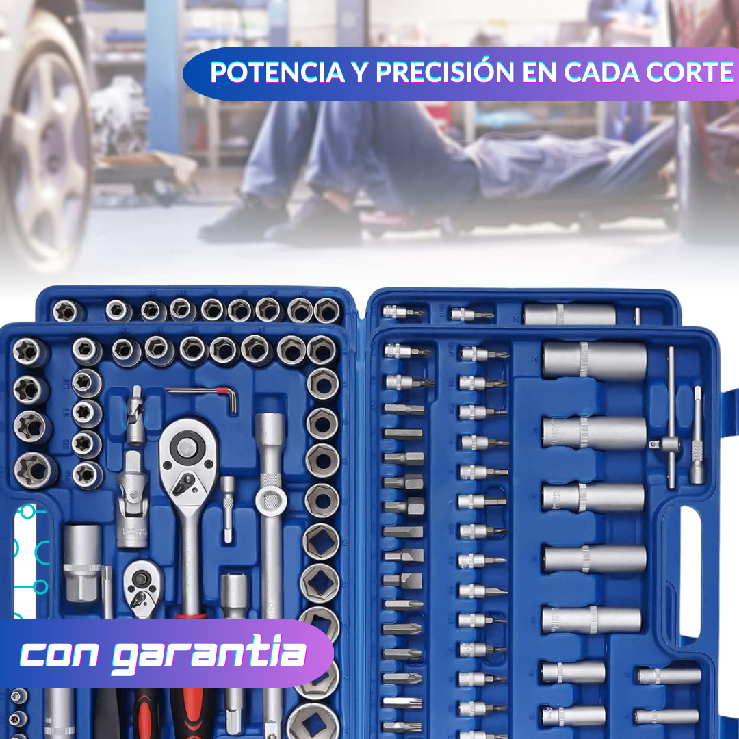 Set de Herramientas de 108 Piezas en cromo Vanadium