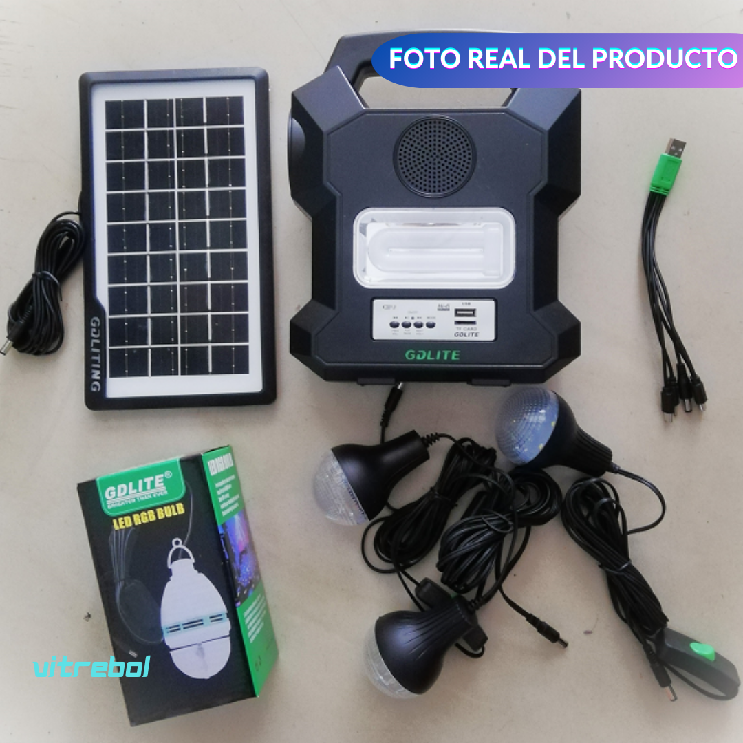 Energía Solar, Luz y Entretenimiento en un Solo Kit