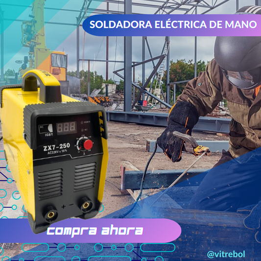 Soldadora Eléctrica De Mano -  MMA - 250 Amperios - Practica y Eficiente