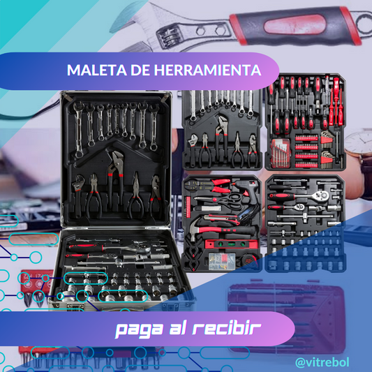 Maleta de herramienta: Kit Completo Con 187 Piezas