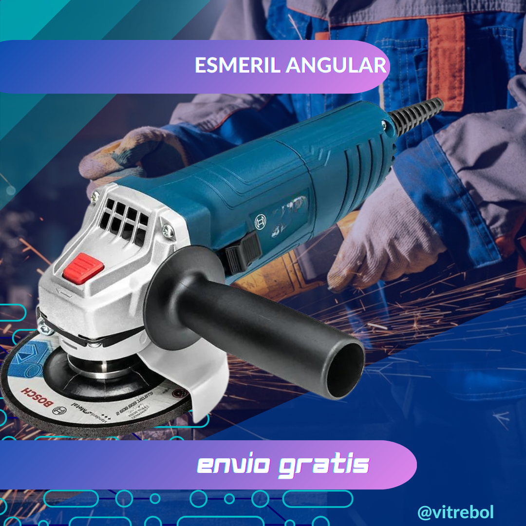 PONTENTE Esmeril 1100 watts - Perfecto para cortar, pulir y lijar cualquier material