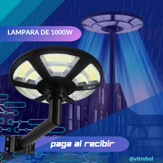 LAMPARA SOLAR TIPO REFLECTOR DE CALLE  POTENCIA 1000 watts