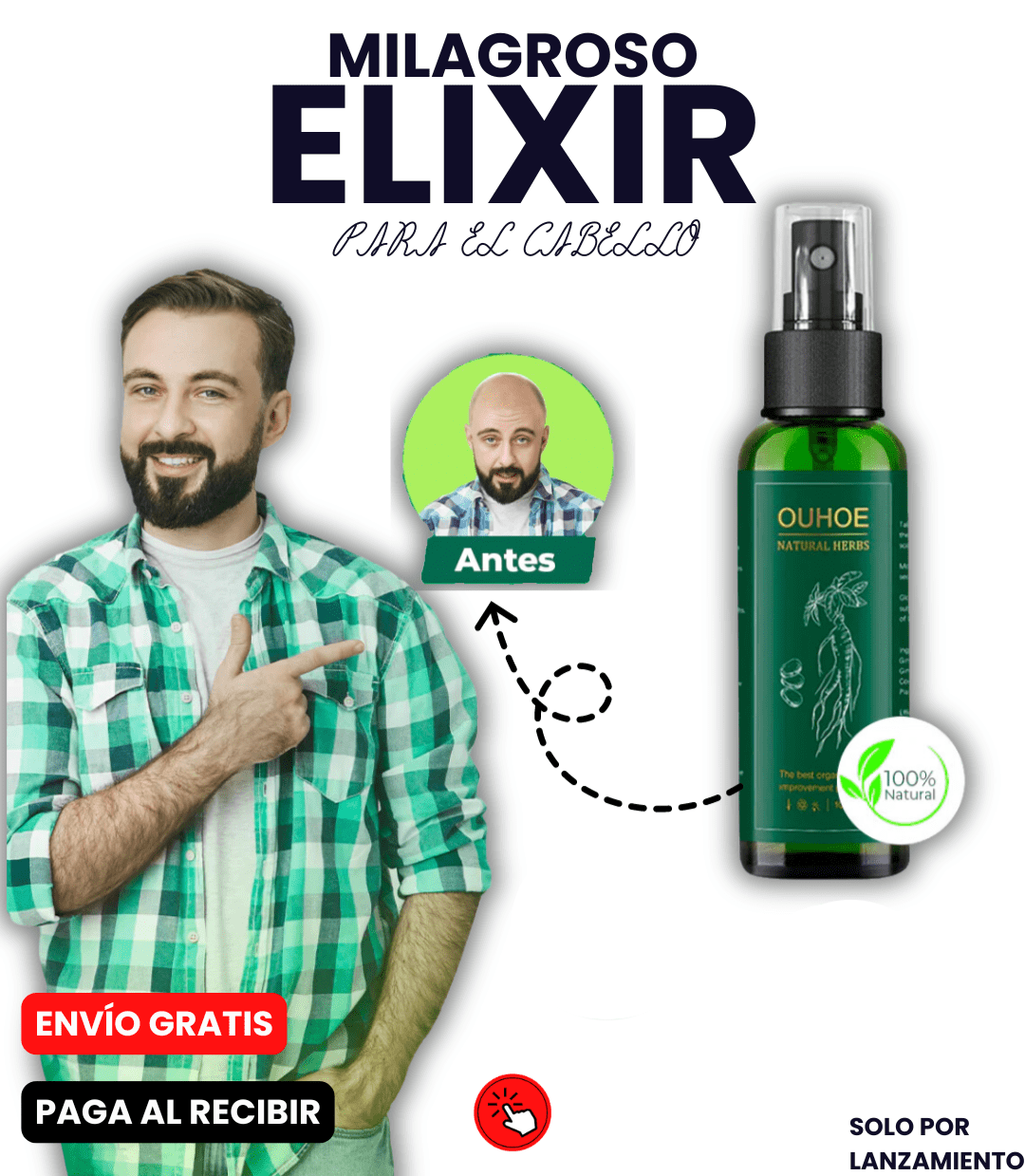 Elixir Capilar 2x1: Crecimiento y Control de Caída – 100% Natural