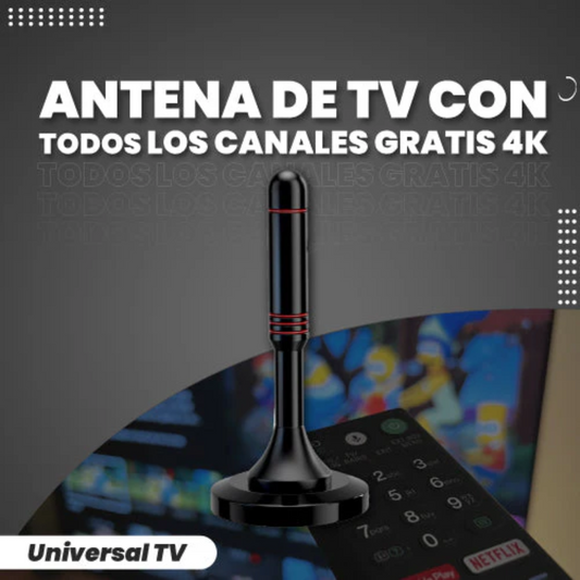 ANTENA HDTV 4K +12 mil canales GRATIS