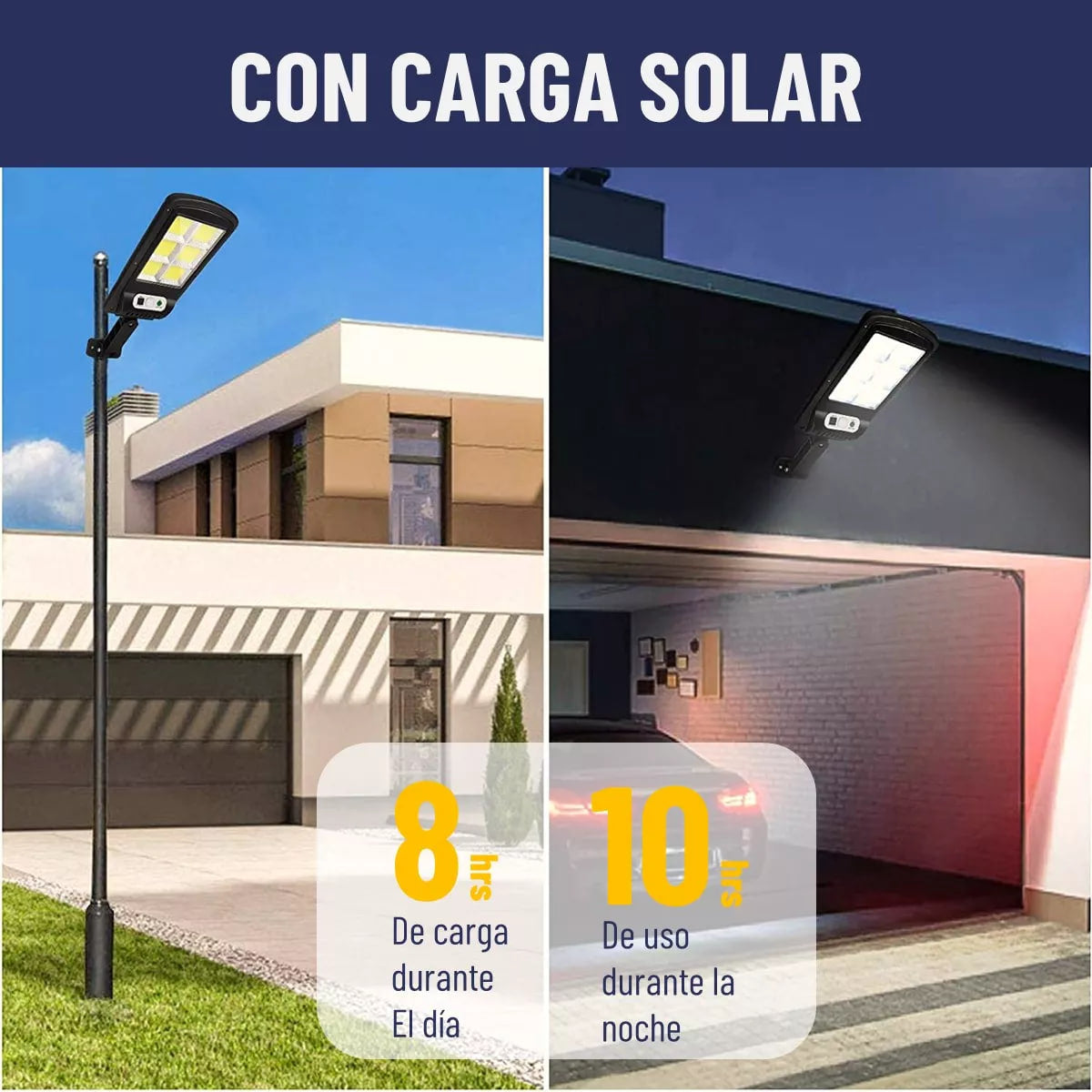 PACK FOCO SOLAR CON CONTROL REMOTO