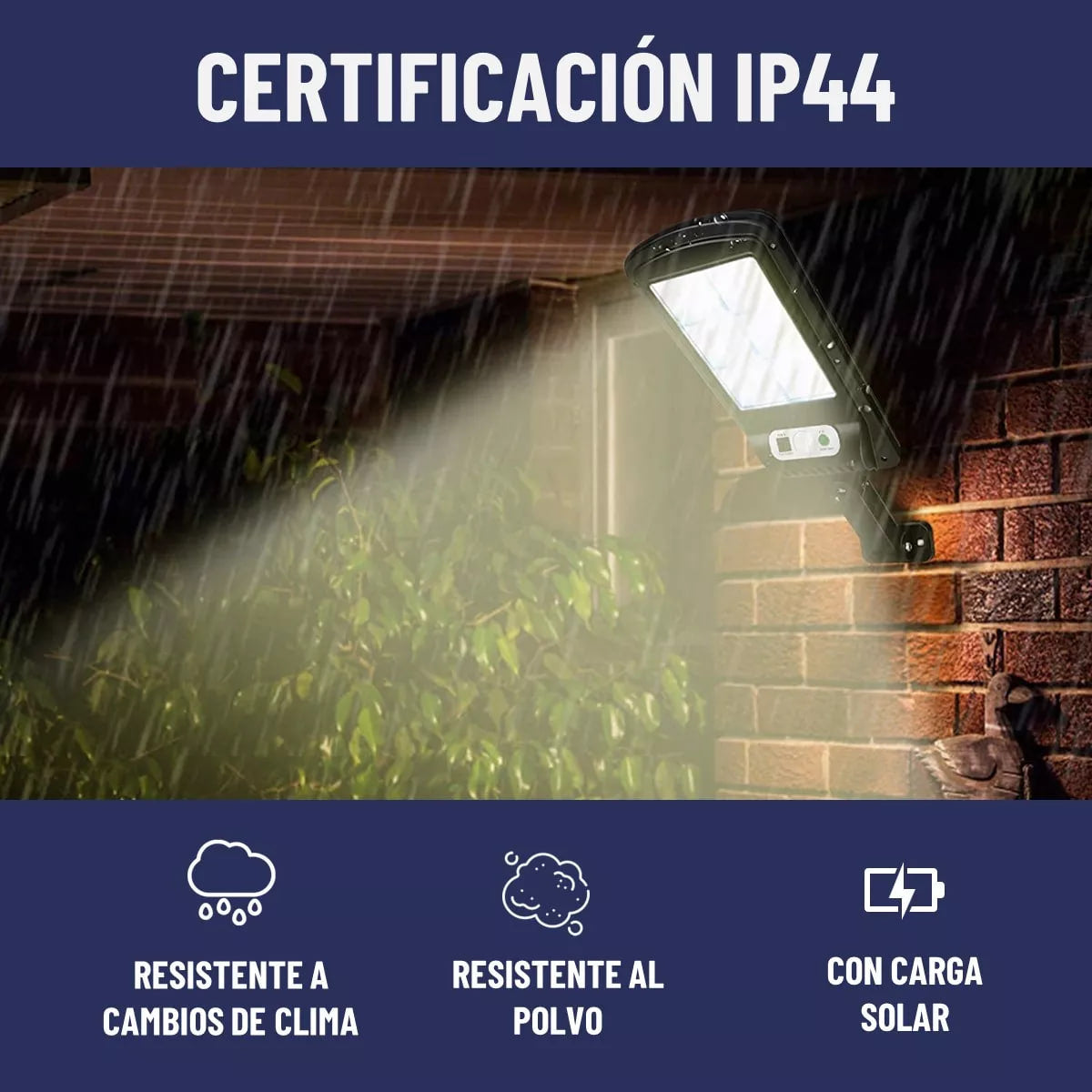 PACK FOCO SOLAR CON CONTROL REMOTO