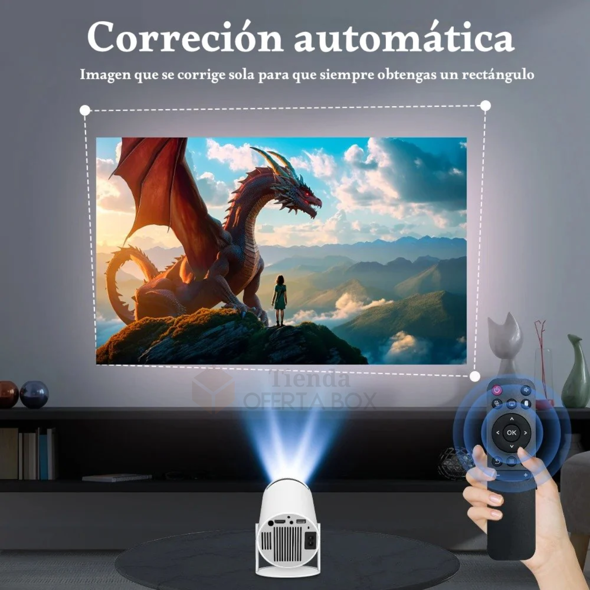 Proyector Smart Cine 4K - Wifi Bluetooth HDMI Altavoz