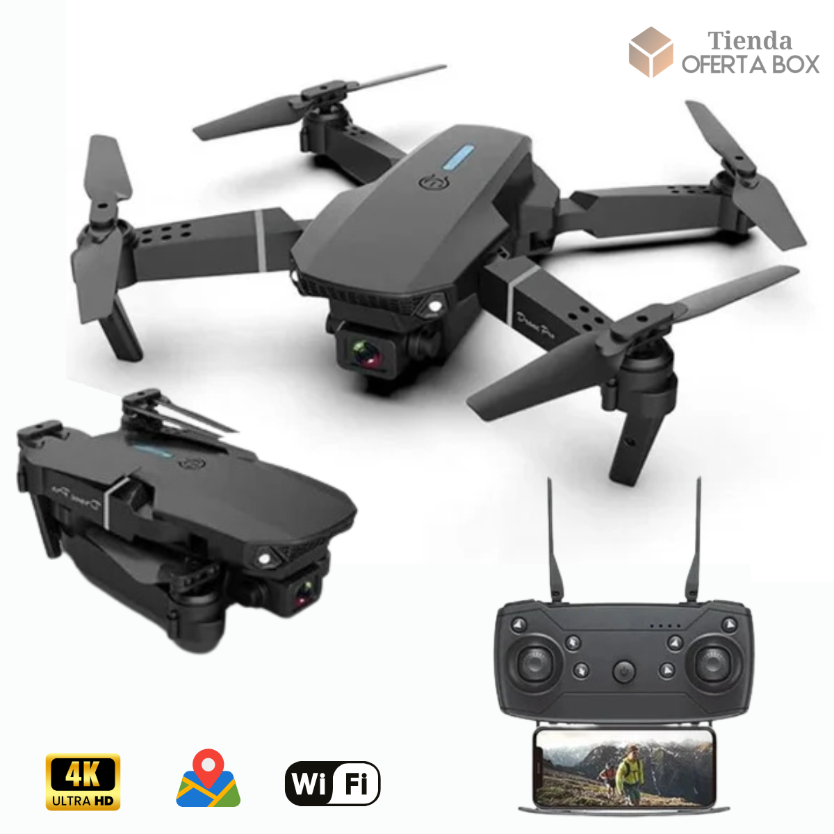 Drone profesional I3 PRO con cámara 4k GPS Wifi