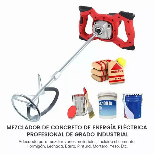 MEZCLADOR 1500 watts - para Cemento -Pintura -Hormigón -Barro-  lechada.