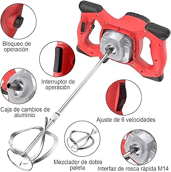 MEZCLADOR 1500 watts - para Cemento -Pintura -Hormigón -Barro-  lechada.